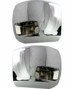 Front Bumper End Caps w/ Fog Light Hole for 07-10 Chevy Silverado 2500/3500 HD