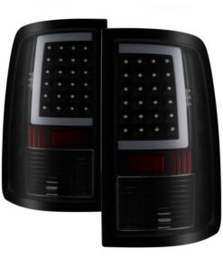 xTune 13-18 Dodge Ram 1500 (LED Model Only) LED Tail Lights - Blk Smk (ALT-ON-DRAM13V2-LBLED-BSM)