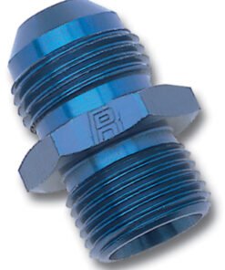 Russell Performance -8 AN Flare to 18mm x 1.5 Metric Thread Adapter (Blue)