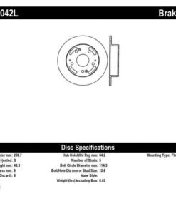 StopTech 02-06 Acura RSX Incl. Type S / 97-01 Integra Type R Slotted & Drilled Left Rear Rotor