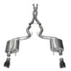 Corsa 2015 Ford Mustang GT 5.0 3in Cat Back Exhaust, Black Dual 4.5in Tip (Xtreme)