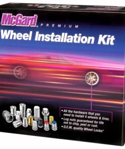 McGard 6 Lug Hex Install Kit w/Locks (Cone Seat Nut) M14X1.5 / 13/16 Hex / 1.945in. Length - Black