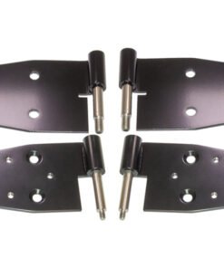 Kentrol 03-06 Jeep Wrangler TJ Door Hinge Set of 4 Pieces Black