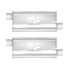 MagnaFlow 14239 5" X 8" Oval Offset/Offset Straight Through Mufflers - Set of 2