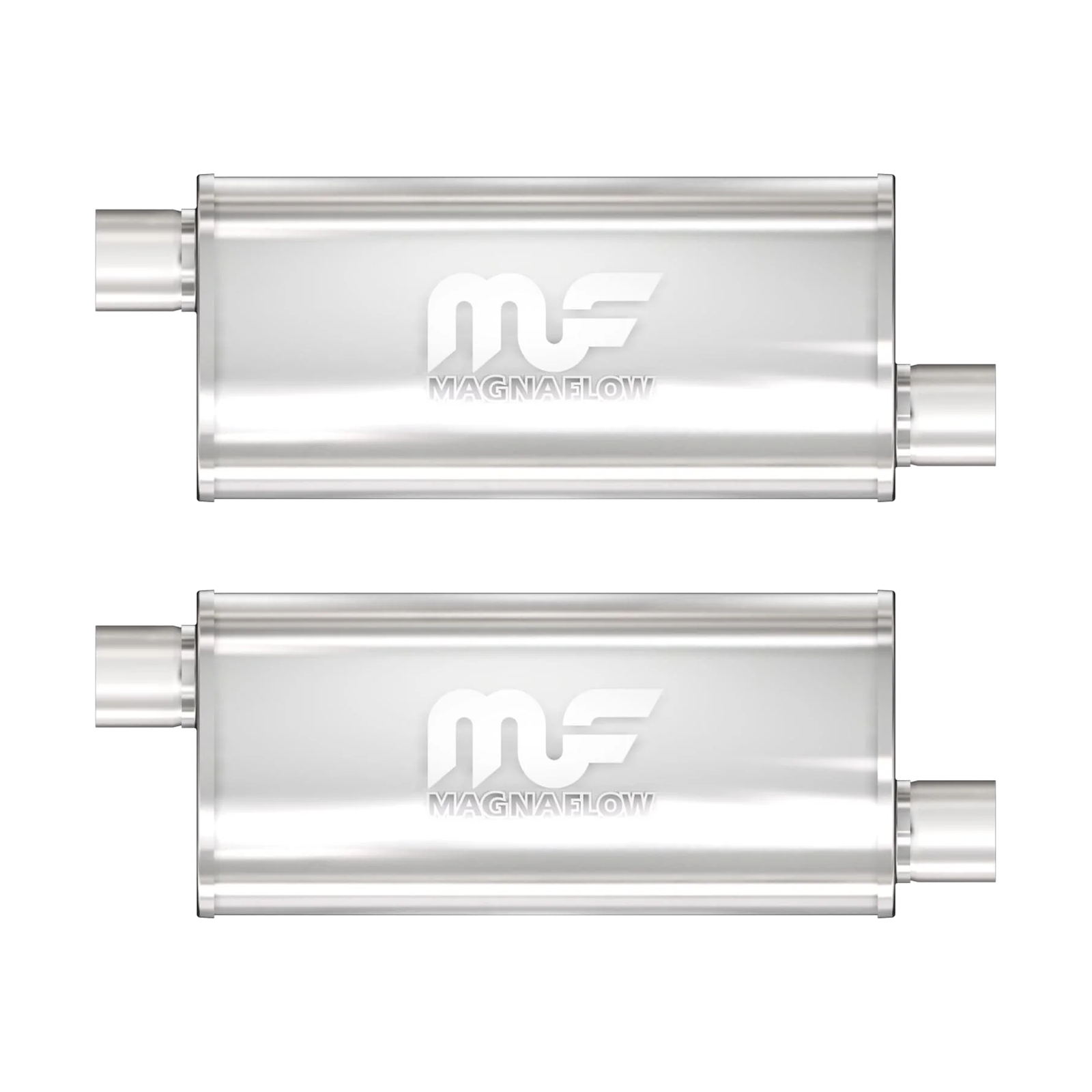 MagnaFlow 14239 5" X 8" Oval Offset/Offset Straight Through Mufflers - Set of 2