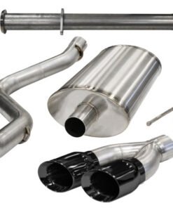 Corsa 11-14 Ford F-150 Raptor 6.2L V8 133in Wheelbase Black Xtreme Cat-Back Exhaust