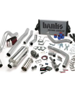 Banks Power 94-97 Ford 7.3L CCLB Auto PowerPack System - SS Single Exhaust w/ Chrome Tip