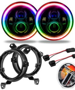 Oracle Jeep Wrangler JL/Gladiator JT 7in. High Powered LED Headlights (Pair) - ColorSHIFT
