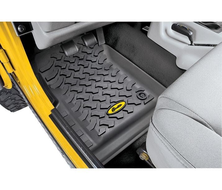 Bestop 51511-01 Black Front Floor Liners for 1976-1995 CJ5/CJ7/CJ8, Wrangler YJ