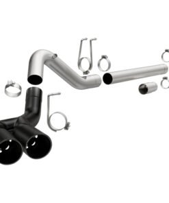MagnaFlow 08-18 Ford F-250/F-350/F-450 4.6L/6.7 DPF-Back Black 4in Dual Single Rear Exit