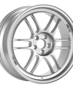 Enkei RPF1 17x7 4x100 43mm Offset 73mm Bore Silver Wheel  Miata 4-Lug/Honda & Acura 4-Lug/02-06 Mini