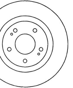 StopTech 08-16 Mitsubishi Lancer Sport Drilled Right Front Rotor