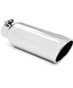 MBRP Universal 4in OD 2.25in inlet 12in in length Angled cut Rolled End Clampless-no weld T304