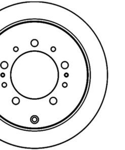 StopTech Sport Slot 08-13 Lexus LX450/470/570 / 07-12 Toyota Tundra Slotted Right Rear CRYO Rotor