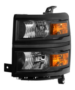 xTune Chevy Silverado 1500 14-15 (Non-HD) Driver Side Headlight Black - OEM Left HD-JH-CS14-OEBK-L