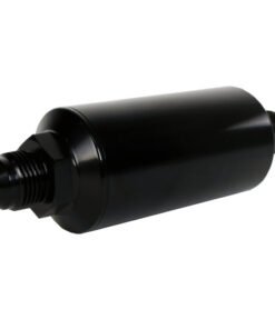 Aeromotive In-Line Filter - (AN -10 Male) 40 Micron Stainless Mesh Element Bright Dip Black Finish