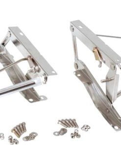 Kentrol 76-90 Jeep CJ/Wrangler YJ Seat Pedestals Pair - Polished Silver
