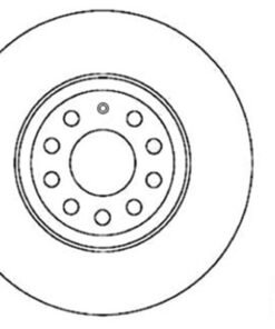 StopTech 09-13 VW CC 3.6L VR6 / 08-09 & 12 Golf R/Golf R32 Drilled Left Rear Rotor