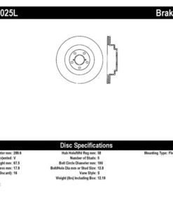 StopTech 06-07 WRX / 05-08 Subaru LGT Rear Drilled Left Rear Rotor