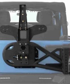 Smittybilt XRC/SRC Gen2 Bolt-On Tire Carrier for Jeep Wrangler JK - Black - 76857