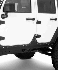 Smittybilt XRC Steel Rocker Body Cladding for Jeep Wrangler Unlimited JK - Black - 76887