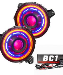Oracle Oculus Bi-LED Projector Headlights for Jeep JL/Gladiator JT - ColorSHIFT w/ BC1 Controller