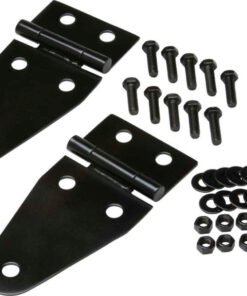 Kentrol 55-95 Jeep CJ/Wrangler YJ Hood Hinge Pair - Powdercoat Black