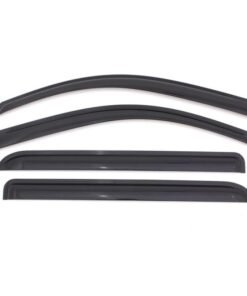 AVS 09-18 Dodge RAM 1500 Quad Cab Ventvisor Outside Mount Window Deflectors 4pc - Smoke