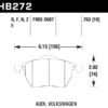 Hawk 2000-2006 Audi TT (w/Wear Sensor) HPS 5.0 Front Brake Pads