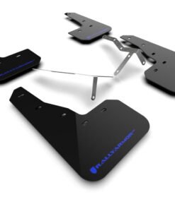 Rally Armor 2022 Honda Civic (Incl. Si/Sport/Touring) UR Black Mud Flap w/ Blue Logo