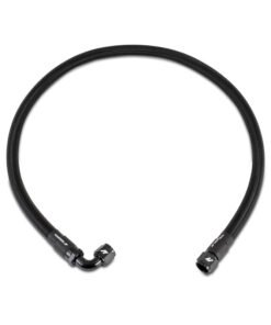 Mishimoto 4Ft Stainless Steel Braided Hose w/ -10AN Straight/90 Fittings - Black
