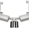 SOUL 05-08 Porsche 987.1 Cayman / Boxster Performance Exhaust - Black Chrome Double Wall Tips