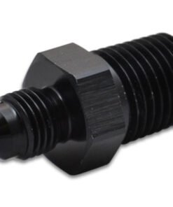 Vibrant -4AN to 3/8in NPT Straight Adapter Fitting - Aluminum