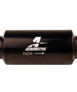 Aeromotive In-Line Filter 10AN 10 Micron Microglass Element Bright-Dip Black 2in OD