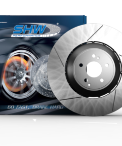 SHW 05-17 Subaru WRX STi 2.5L Front Drilled-Slotted Lightweight Brake Rotor