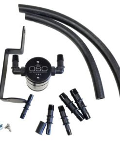 J&L 99-04 Ford Mustang GT Passenger Side Oil Separator 3.0 - Black Anodized