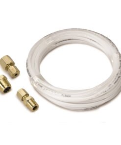 Autometer 12 Foot Nylon Tubing 1/8in. w/ 1/8in. Brass Compression Fittings
