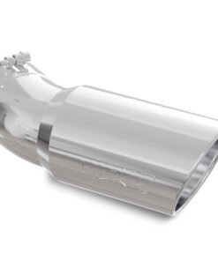 MBRP Universal Tip 6in OD 5in Inlet 15.5in Length 30 Deg Bend Angled Rolled End T304