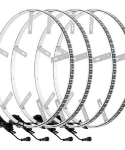 Oracle LED Illuminated Wheel Rings - Double LED - White