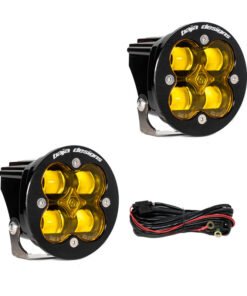 Baja Designs Squadron R SAE LED Spot Light - Amber - Pair
