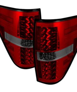 Spyder Ford F150 09-14 LED Tail Lights Red Smoke ALT-YD-FF15009-LED-RS