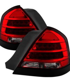 Xtune 98-11 Ford Crown Victoria LED Tail Lights -Red Clear ALT-JH-CVIC98-LED-PI-RC