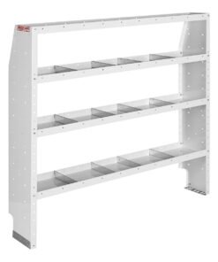 Weather Guard 9376-3-03 Steel Van Storage Shelf Unit 4 Shelves/ 16 Dividers