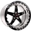 Weld S71 17x10 / 5x120mm BP / 7.2in. BS Black Wheel (High Pad) - Black Single Beadlock MT