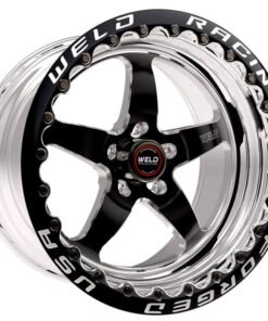 Weld S71 17x10 / 5x115mm BP / 6.2in. BS Black Wheel (High Pad) - Black Single Beadlock MT