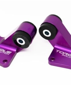 Torque Solution Billet Rear Differential Mounts 03-06 Mitsubishi EVO VII-IX - Purple