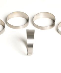 Ticon Industries 4.0in 45 Degree 1D/4.0in CLR Tight Radius 1mm Wall Titanium Pie Cuts - 5pk