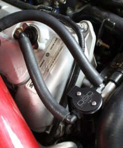 J&L 99-04 Ford Mustang SVT Cobra Passenger Side Oil Separator 3.0 - Black Anodized