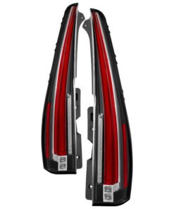 xTune 07-14 Cadillac Escalade Black LED 2in1 Tail Lights - ALT-JH-CAESC07-2IN1LED-BK