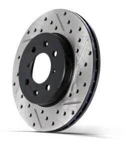 StopTech Select Sport 14-19 Audi A4i Slotted and Drilled Left Rear Rotor